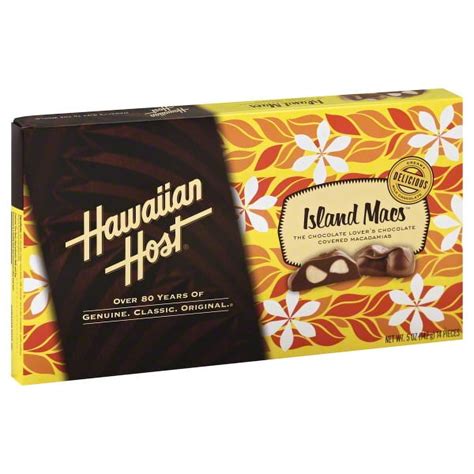 Indulge in the Sweetness of Hawaiian Host Macadamia Chocolate - A Treat for Your Senses!